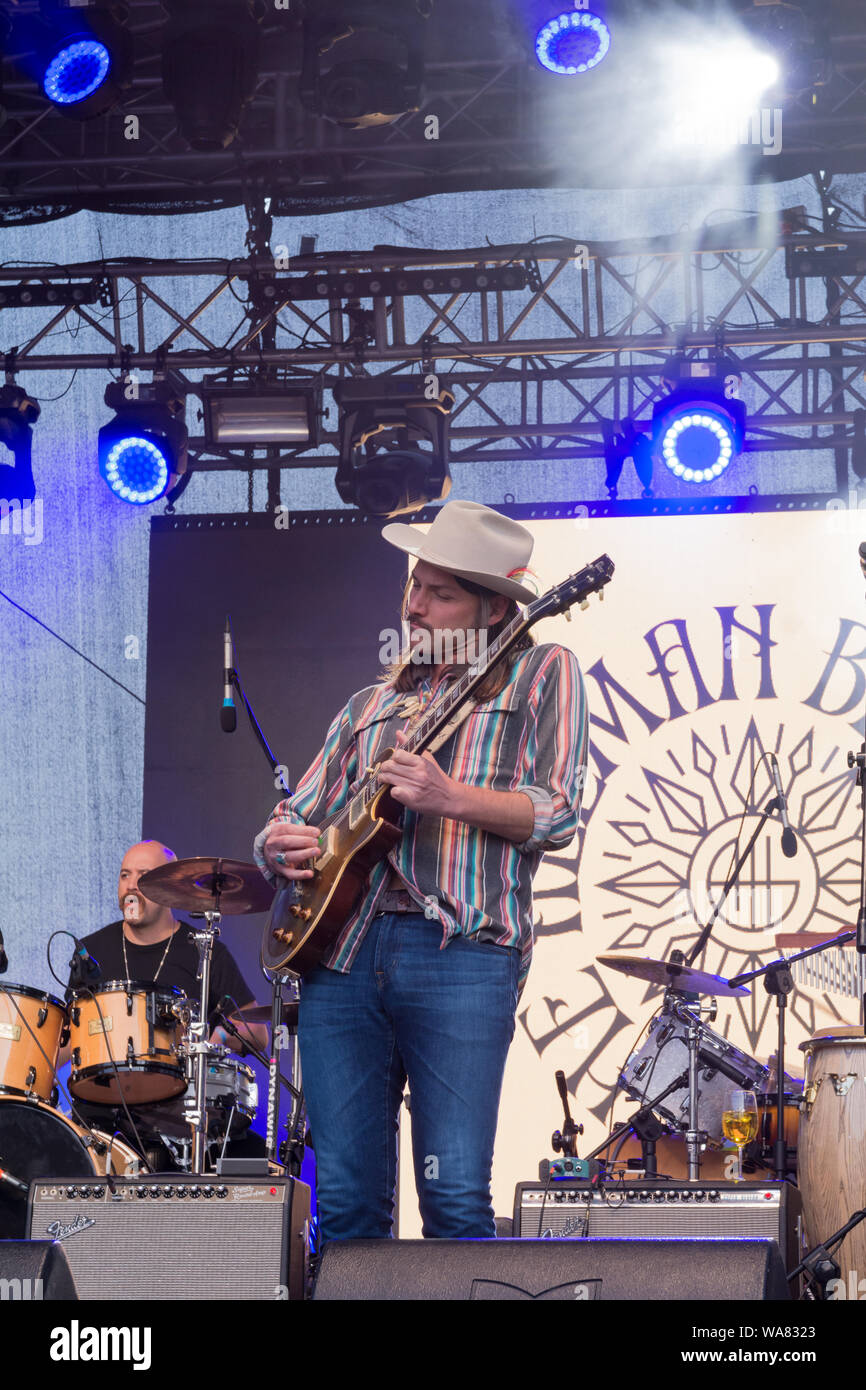 14. Juli 2019, die Allman Betts Band (USA) Konzert in Suwałki Blues Festival Stockfoto