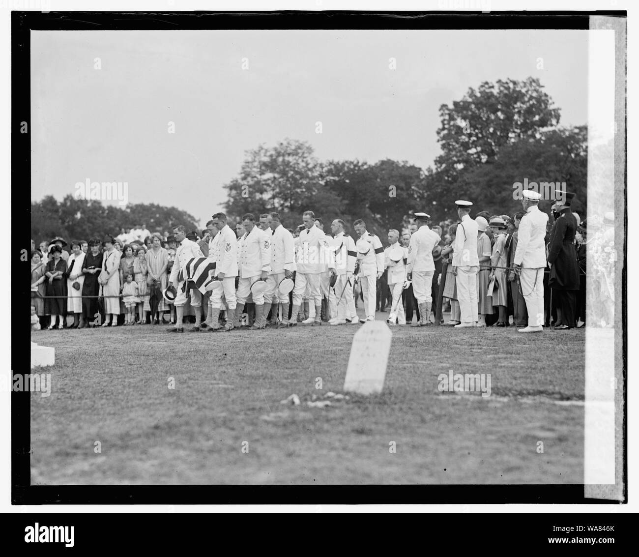 Beerdigung von Lt Lansdowne, 9/8/25 Stockfoto
