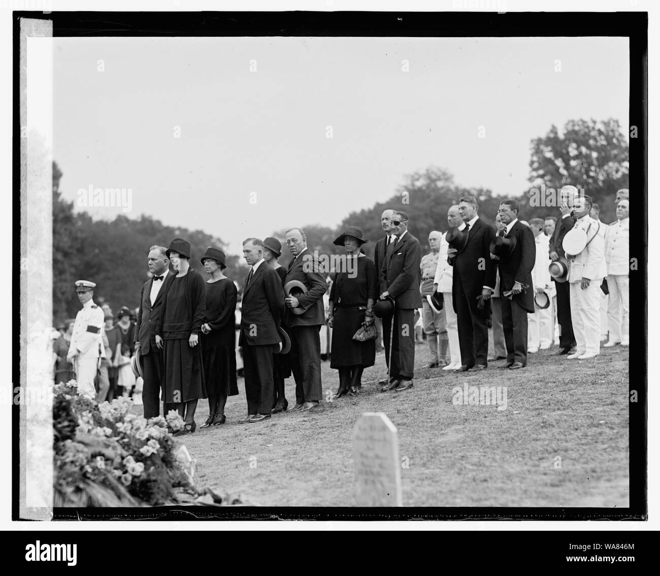 Beerdigung von Lt Lansdowne, 9/8/25 Stockfoto