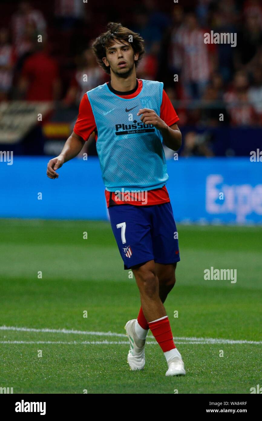 JOAO FELIX während der MACTH ATLETICO DE MADRID GEGEN GETAFE CF IN WANDA METROPOLITANO Stadion. Samstag, den 17. AUGUST 2019. Cordon drücken Sie Stockfoto