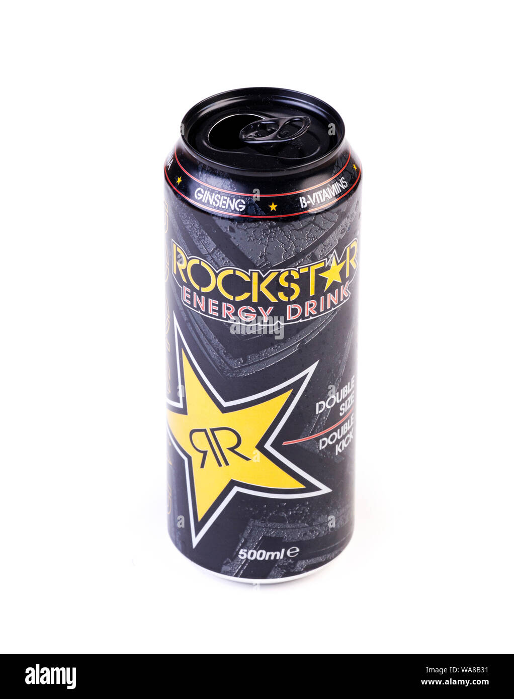 Rockstar energy drink. Stockfoto