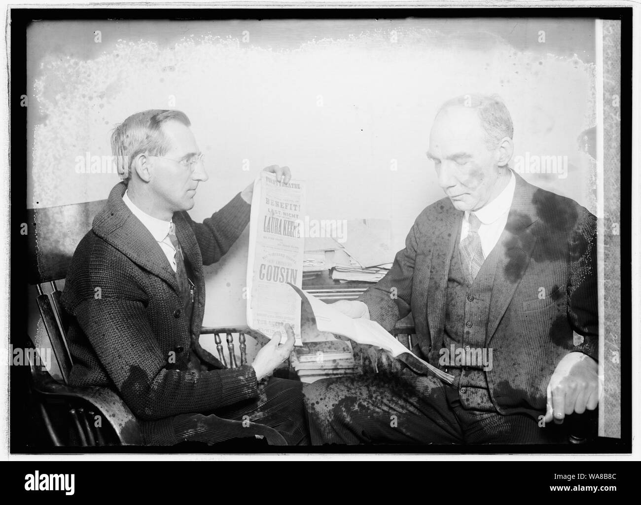 Hzv Emerson&Rep. H.R. Rathbone mit Lincoln Reliquien Stockfoto