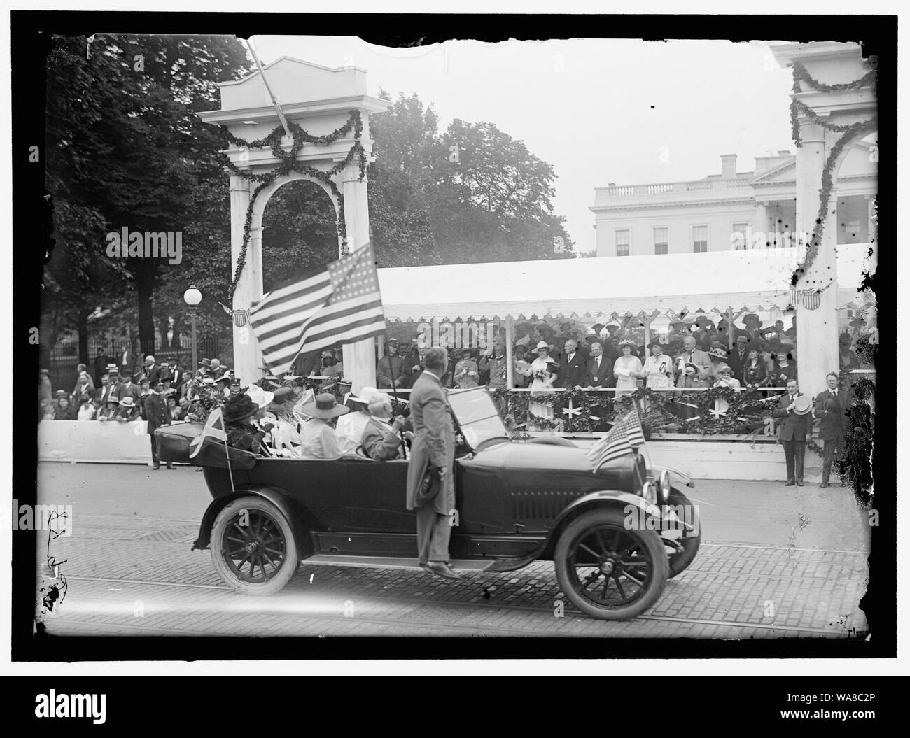 Konföderierten REUNION. PARADE. Überprüfungstandplatz Stockfoto