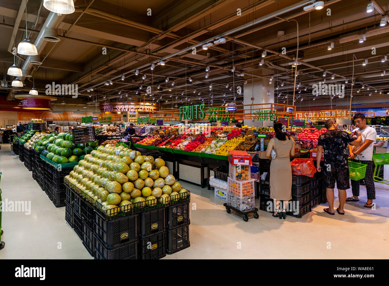 Ein Supermarkt im Einkaufszentrum Mall of Asia, Manila, Philippinen Stockfoto