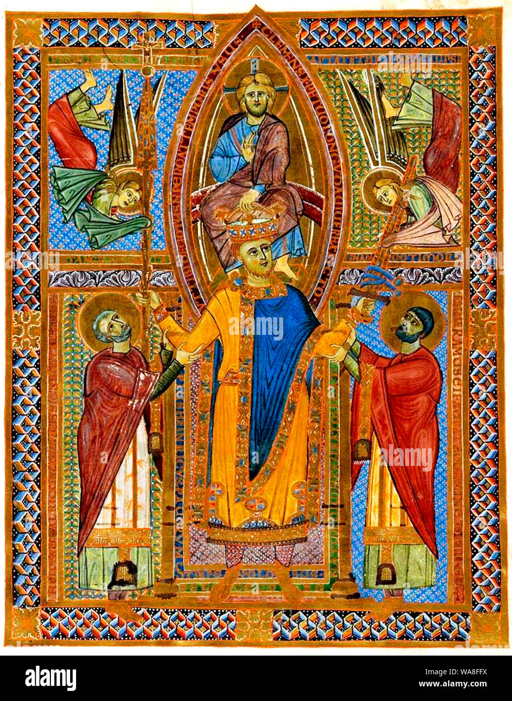 Sakramentar Heinrichs II [1002-14] Stockfoto