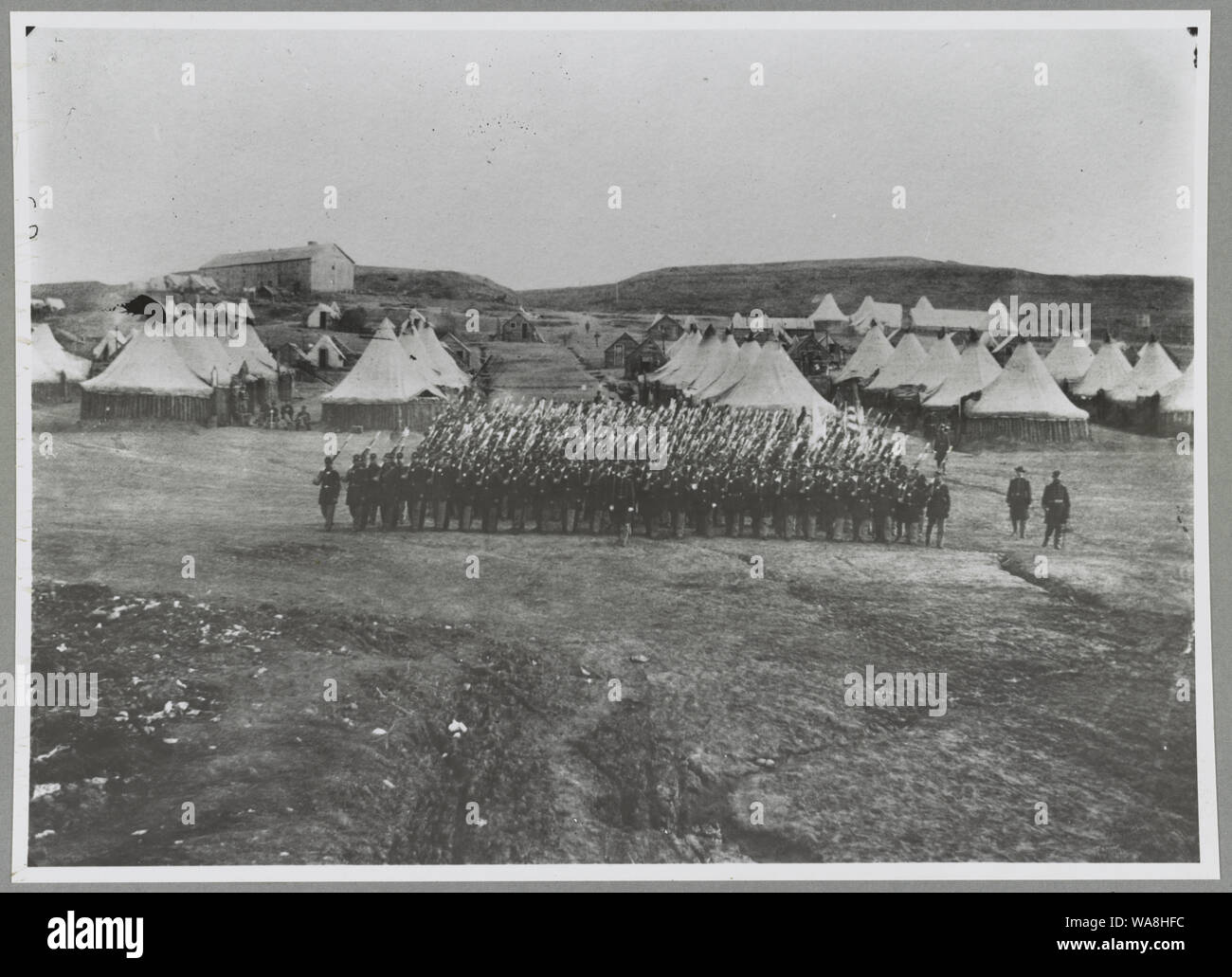 Camp Jameson, in der Nähe von Washington, D.C. 2 Rhode-Island Infanterie Stockfoto