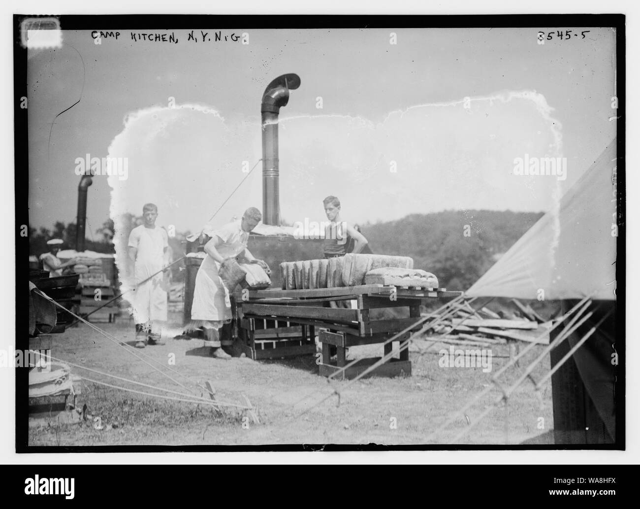 Camp-Küche, N.Y. n.g. Stockfoto