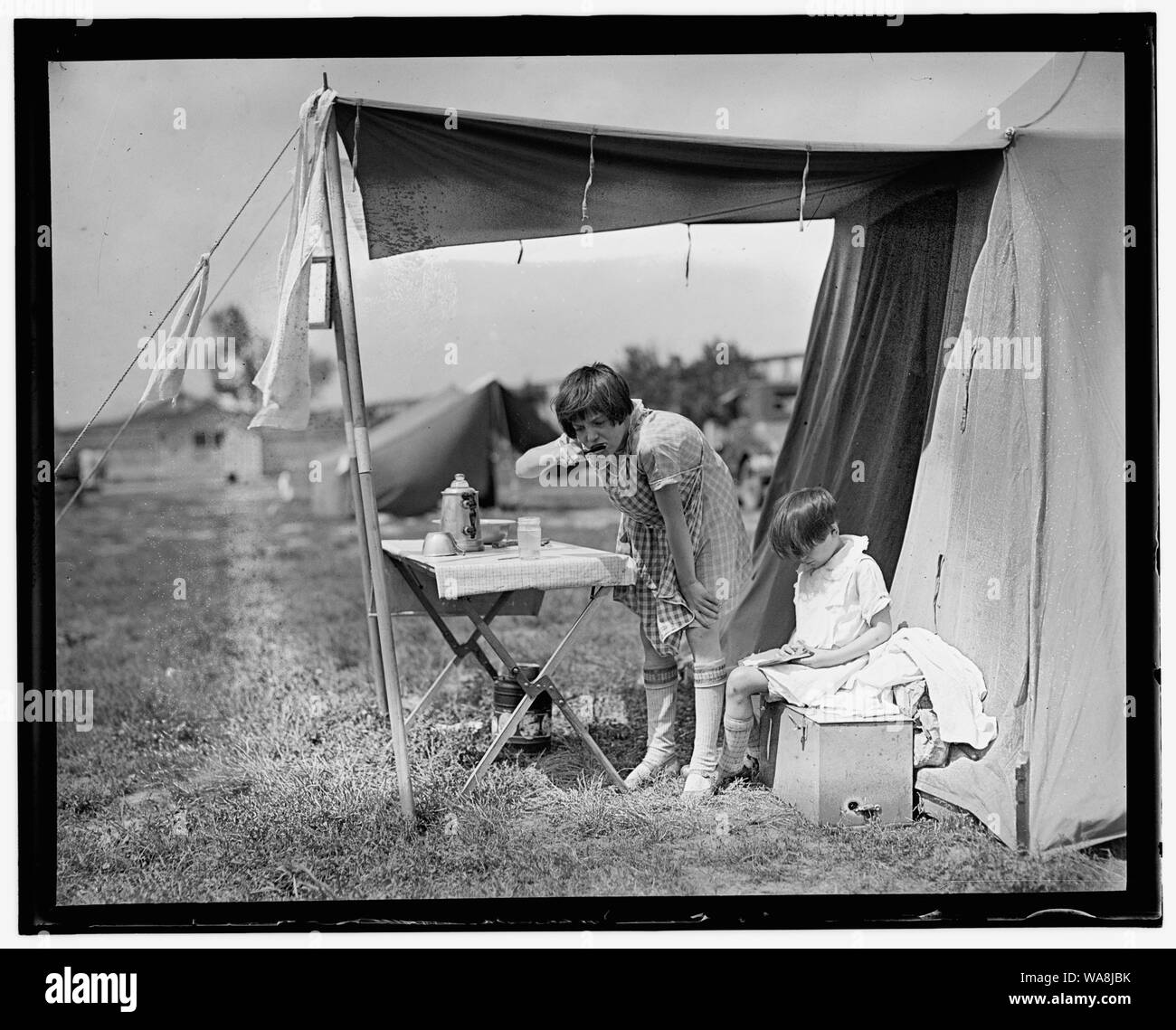 Camping Stockfoto