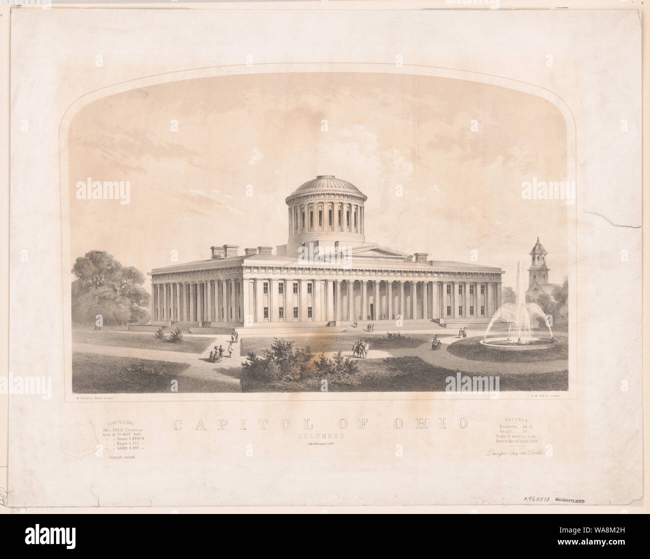 Capitol von Ohio Columbus (aktualisiert) Stockfoto