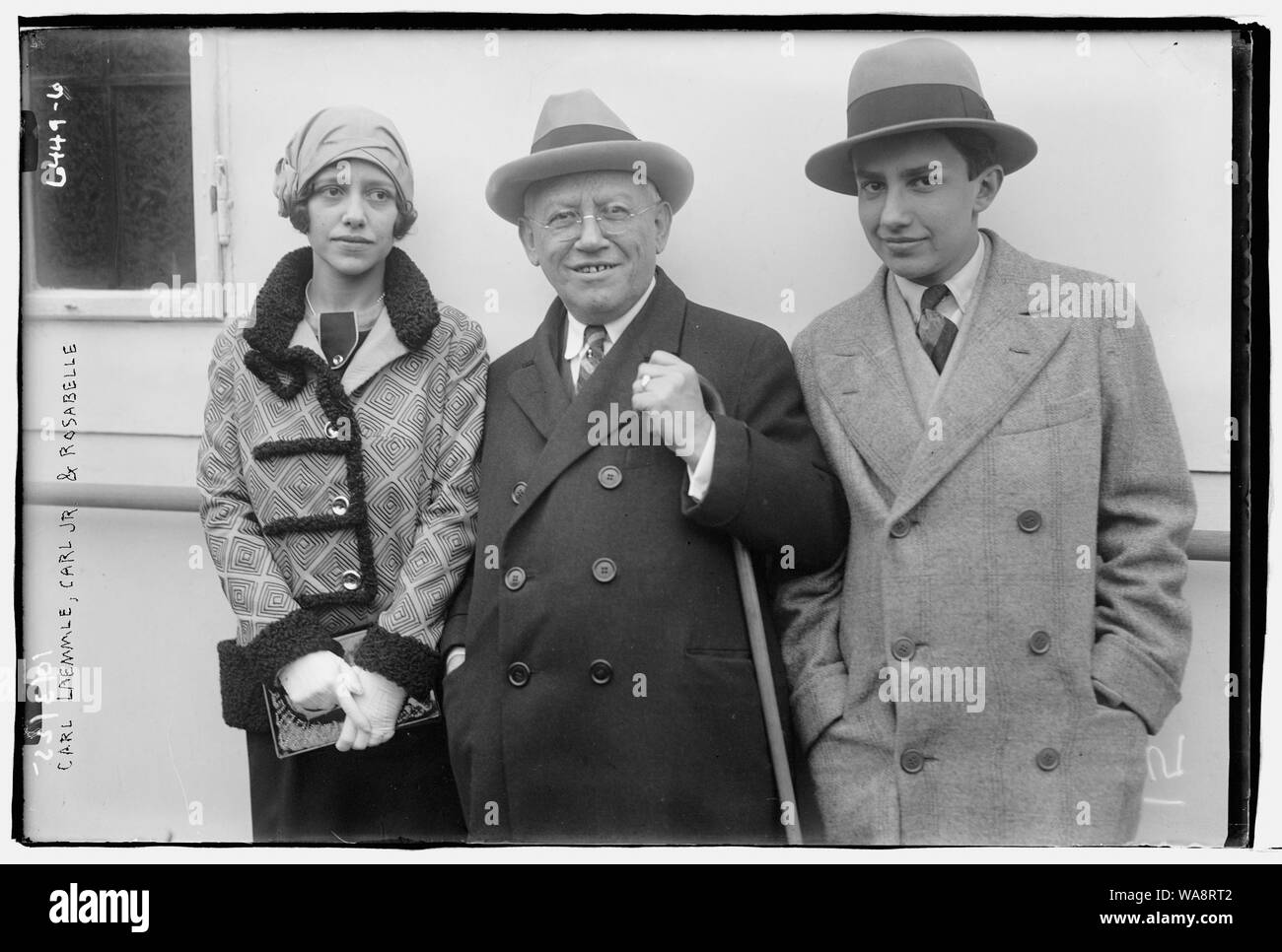 Carl Laemmle, Carl Jt. & Rosabelle Stockfoto