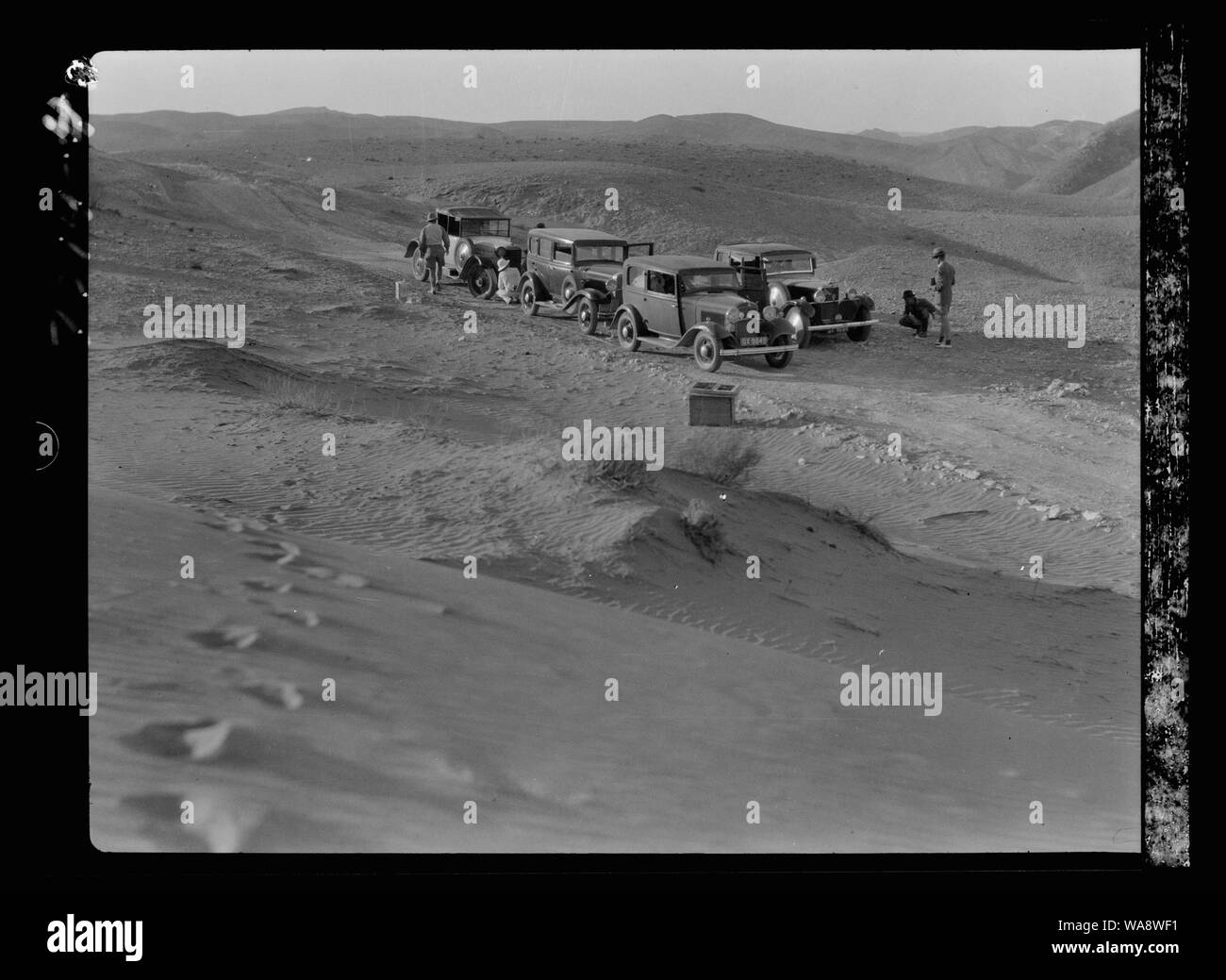 Autos in der Wüste Stockfoto