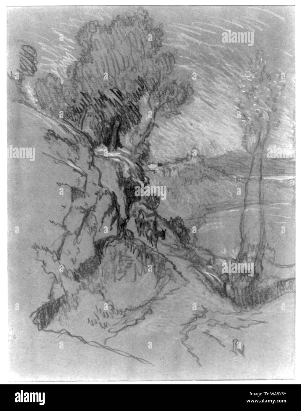 Schloss Gandolfo Stockfoto