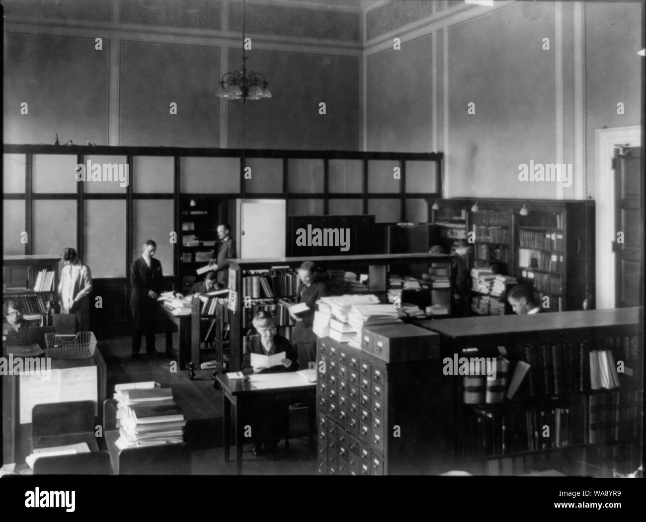 Katalogisierung an der Bibliothek des Kongresses in Washington, D.C. Stockfoto