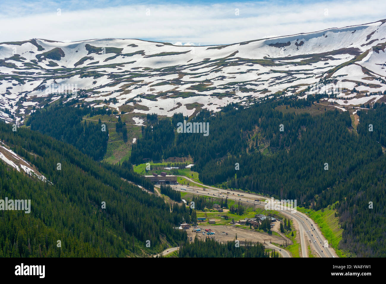 Eisenhower Johnson Interstate 70 Tunneln unter Loveland Pass in Colorado Stockfoto