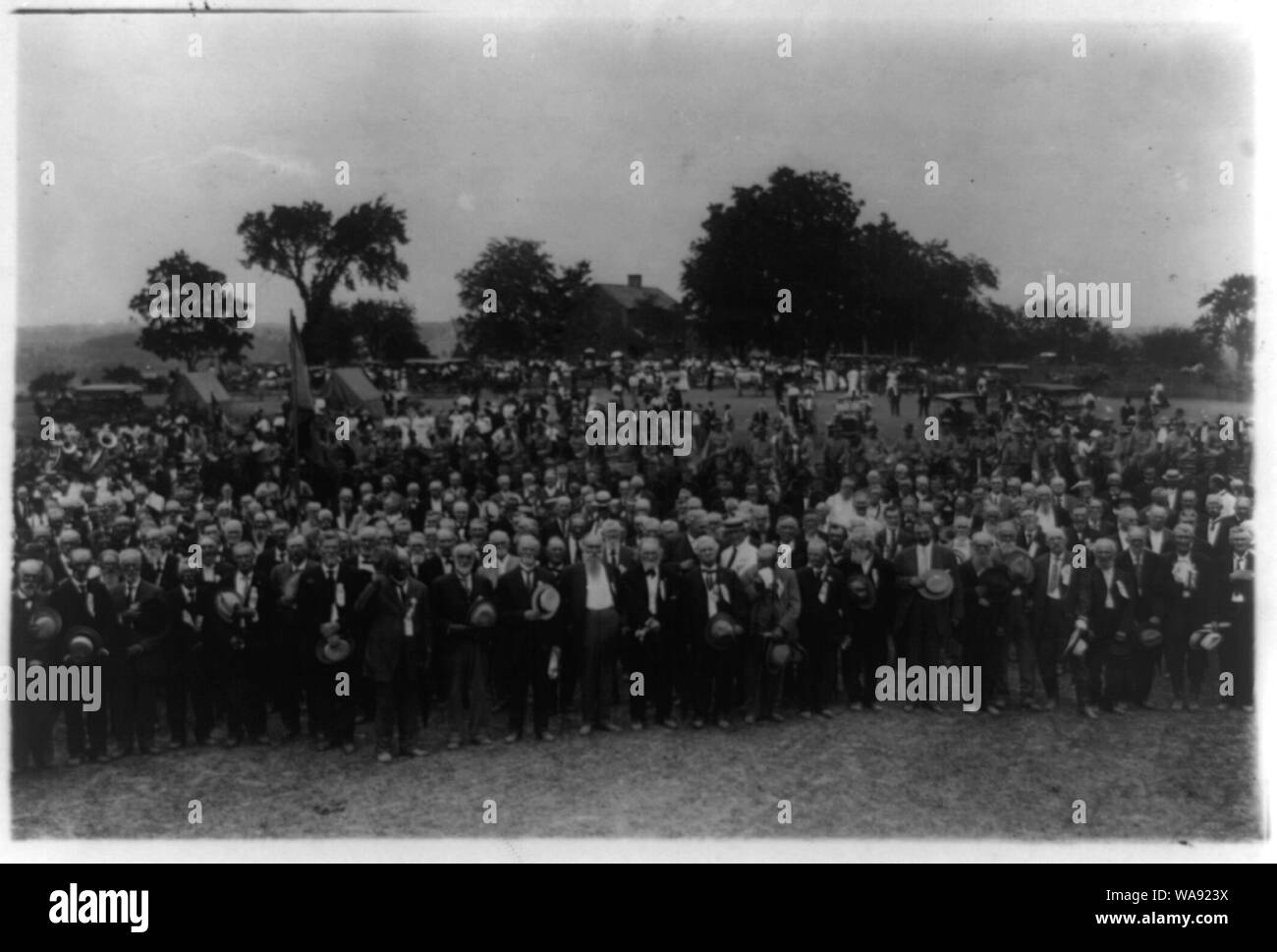 Feier am Bull Run: Verbündete und Eidg. Veteranen Stockfoto