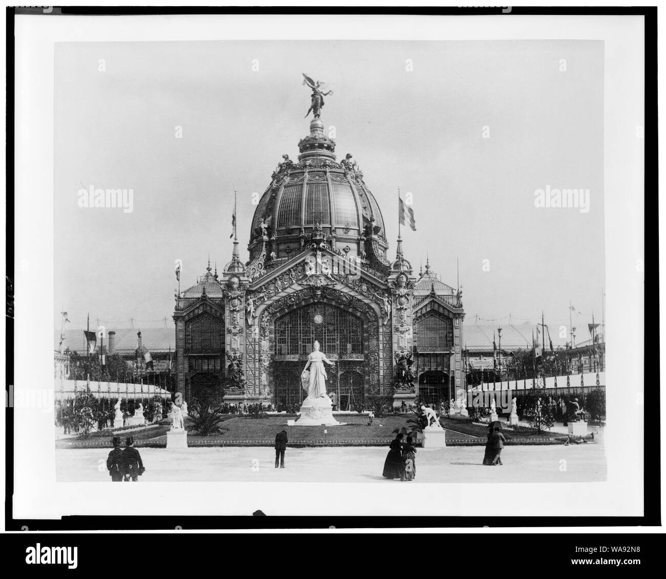 Zentrale Kuppel, Paris Weltausstellung 1889 Stockfoto