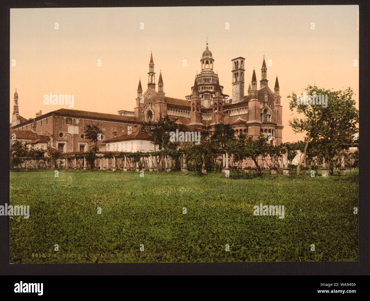 Certosa di Pavia, der Rückseite, Mailand, Italien Stockfoto