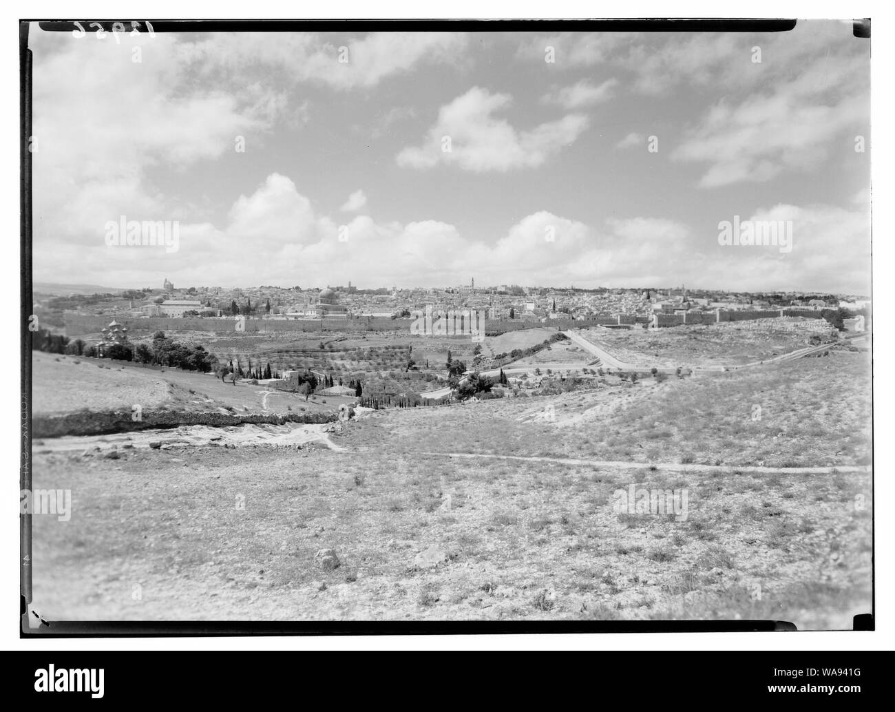 Ch [d.h., Kirche] von Magdalena & Jer. [D. h., Jerusalem] von den Pisten von Olivet Stockfoto