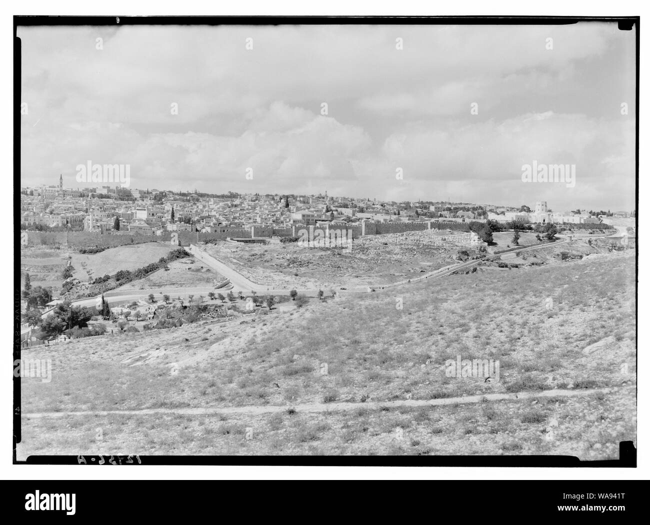 Ch [d.h., Kirche] von Magdalena & Jer. [D. h., Jerusalem] von den Pisten von Olivet Stockfoto