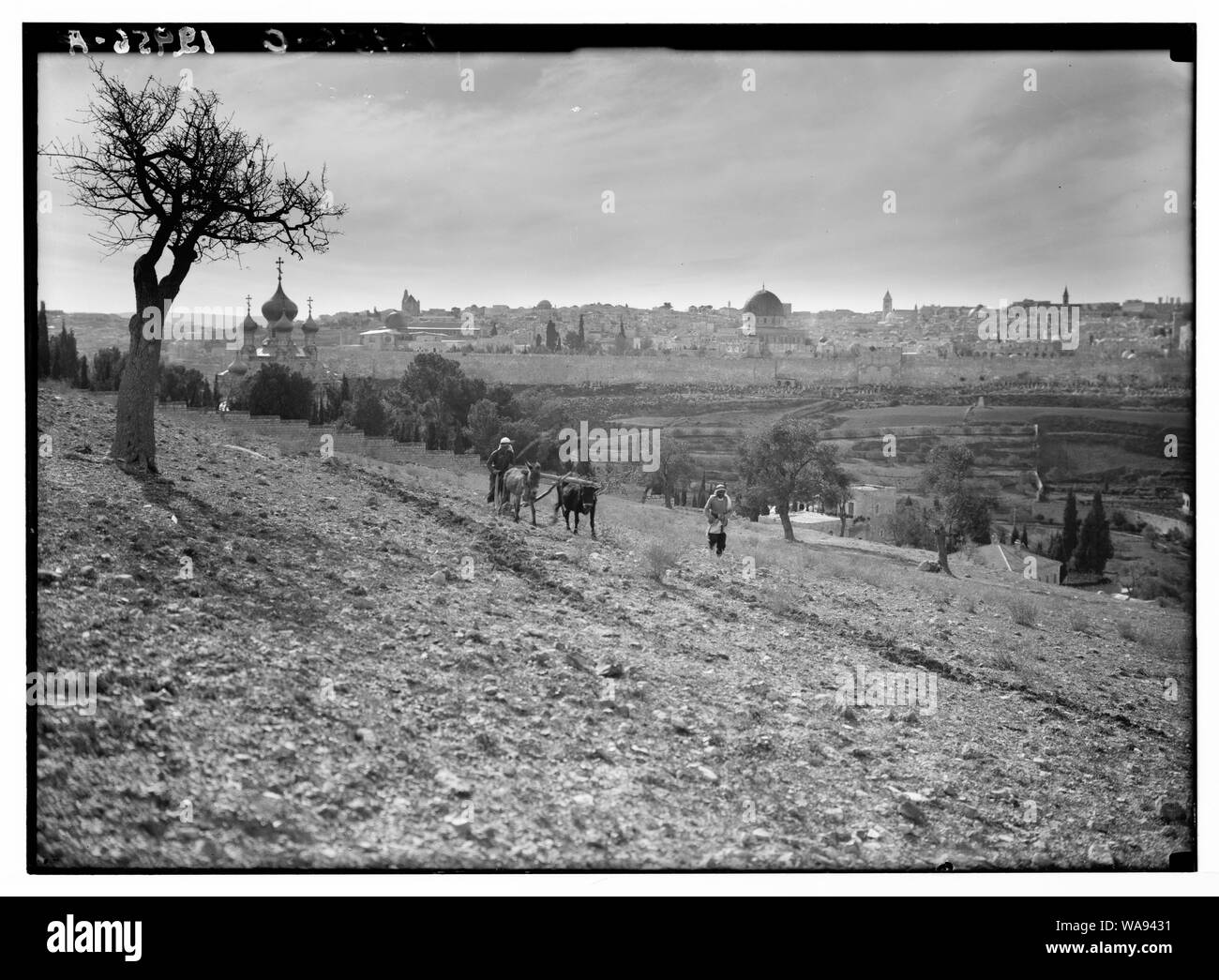 Ch [d.h., Kirche] von Magdalena & Jer. [D. h., Jerusalem] von den Pisten von Olivet Stockfoto