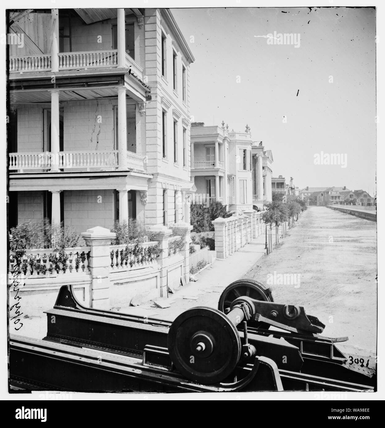 Charleston, S.C. Osten Batterie; zerlegt Blakely gun im Vordergrund Abstract: Ausgewählte Bürgerkrieg Fotografien, 1861-1865 Stockfoto