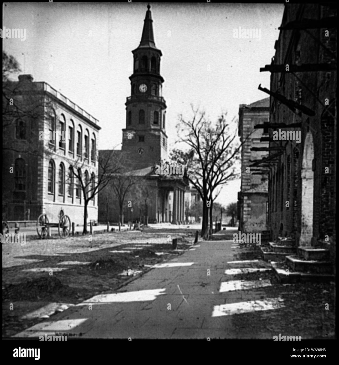 Charleston, S.C. St. Michael's Kirche Abstract: Ausgewählte Bürgerkrieg Fotografien, 1861-1865 Stockfoto