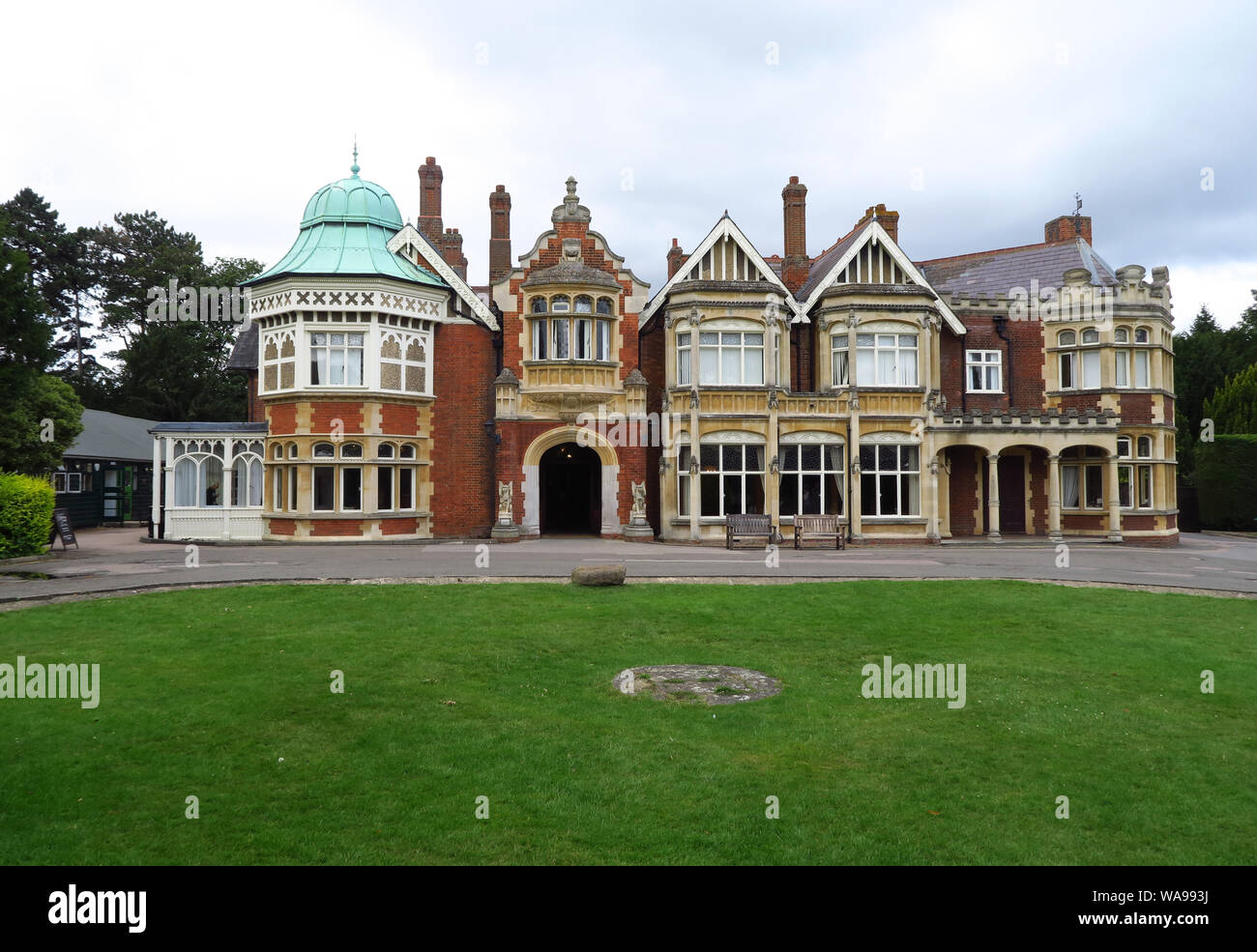 Das Herrenhaus, Bletchley Park, der Heimat der WW2 codebreakers, Bletchley, Buckinghamshire Stockfoto