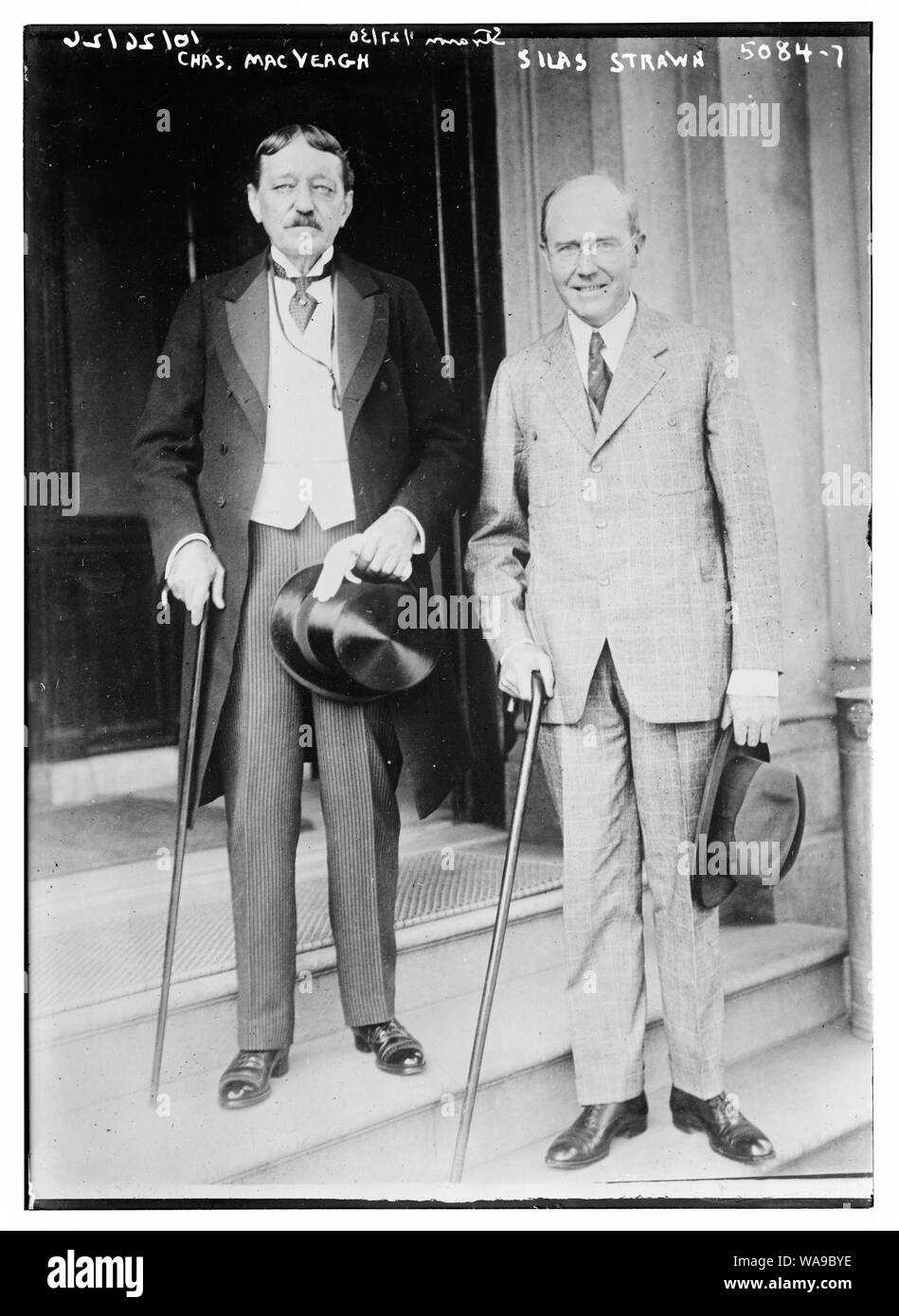 Chas. MacVeagh, Silas Strawn Stockfoto