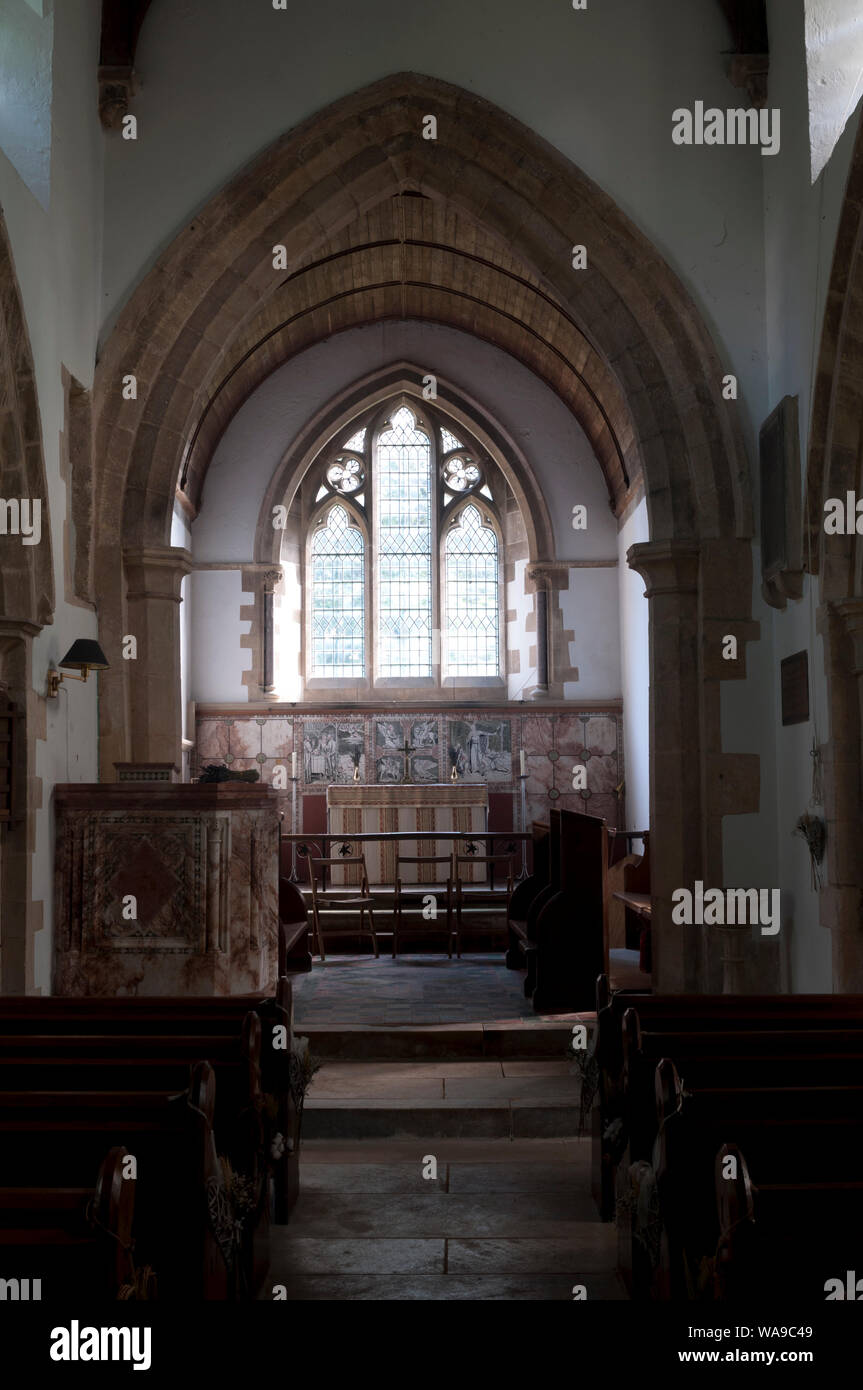 Kirche St. Martin von Tours, Lyndon, Rutland, England, Großbritannien Stockfoto