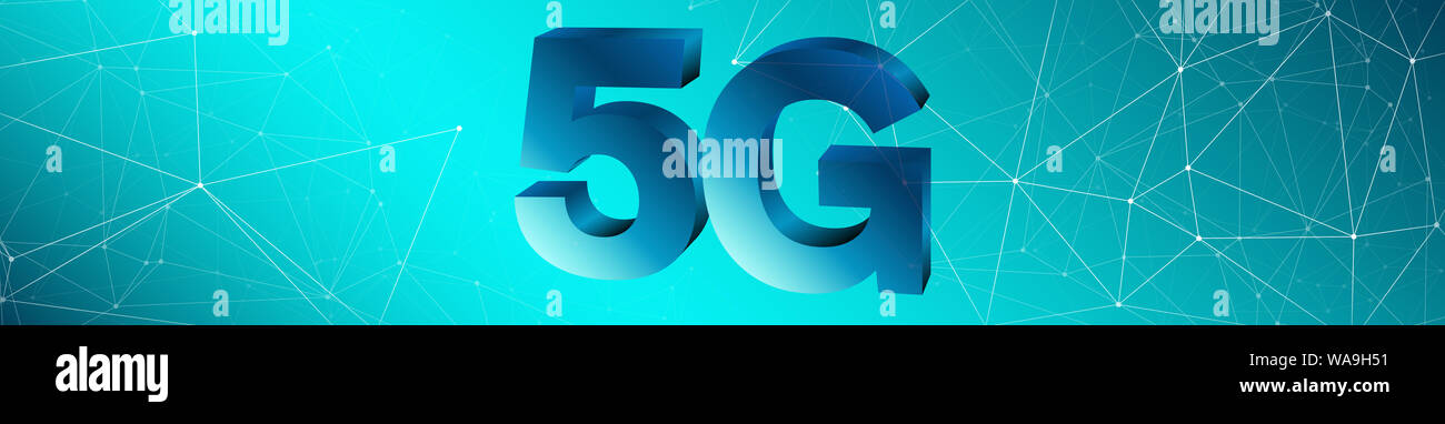 5G-Netzwerke neue Technologie Innovation Stockfoto