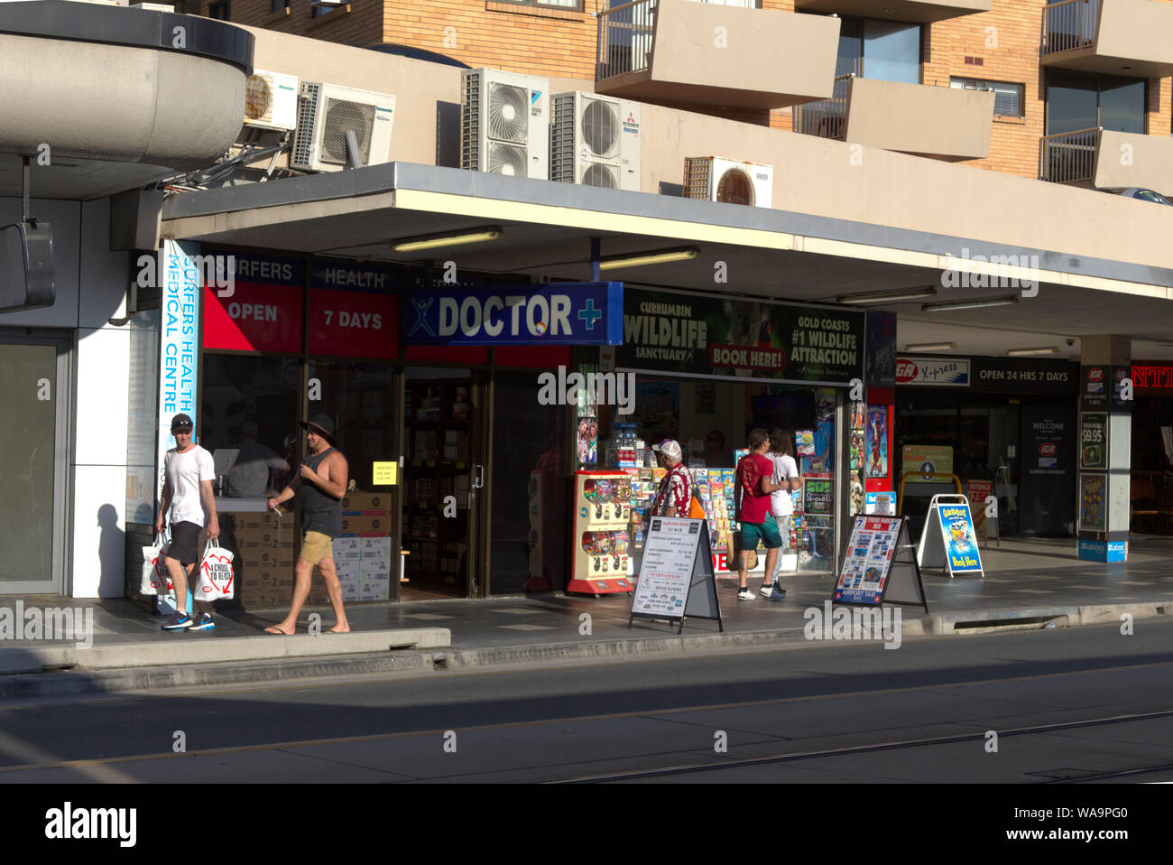 Einzelhandel und Arzt Chirurgie Gold Coast, Queensland, Australien Stockfoto