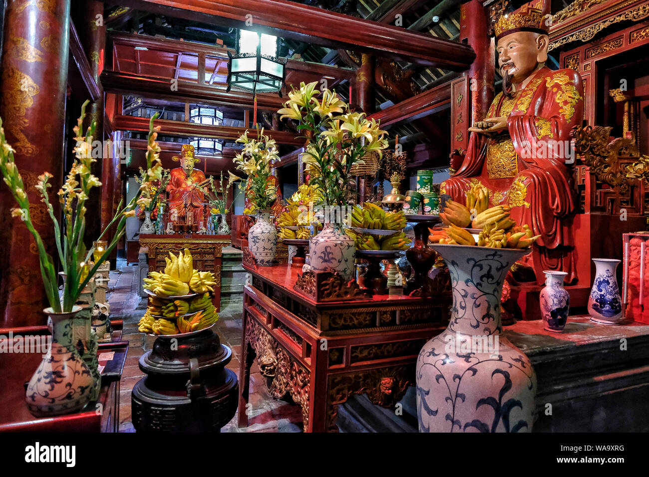 Temple of Literature in Hanoi, Vietnam. Stockfoto