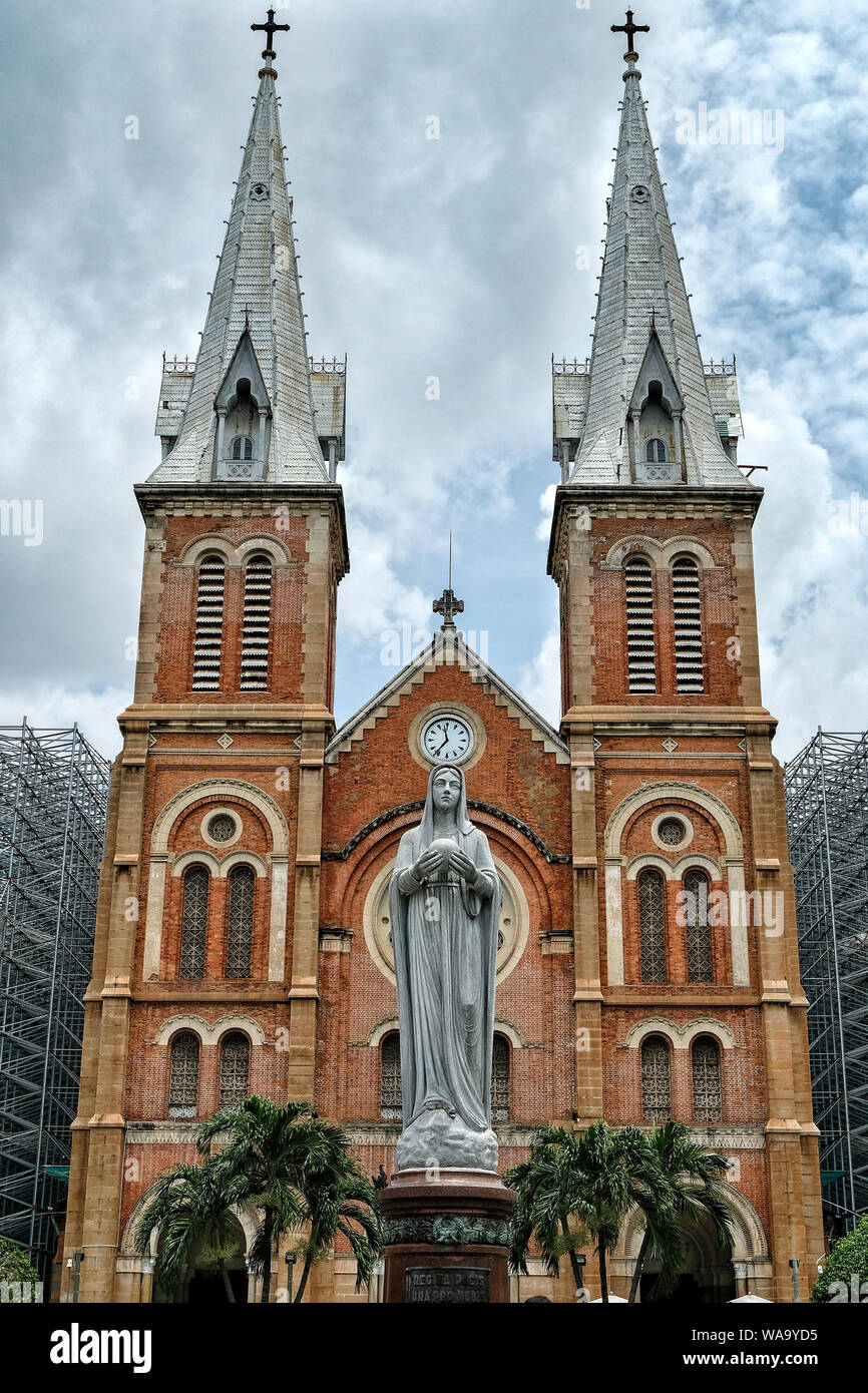 Saigon Notre-Dame Basilica, in Ho Chi Minh City, Vietnam Stockfoto