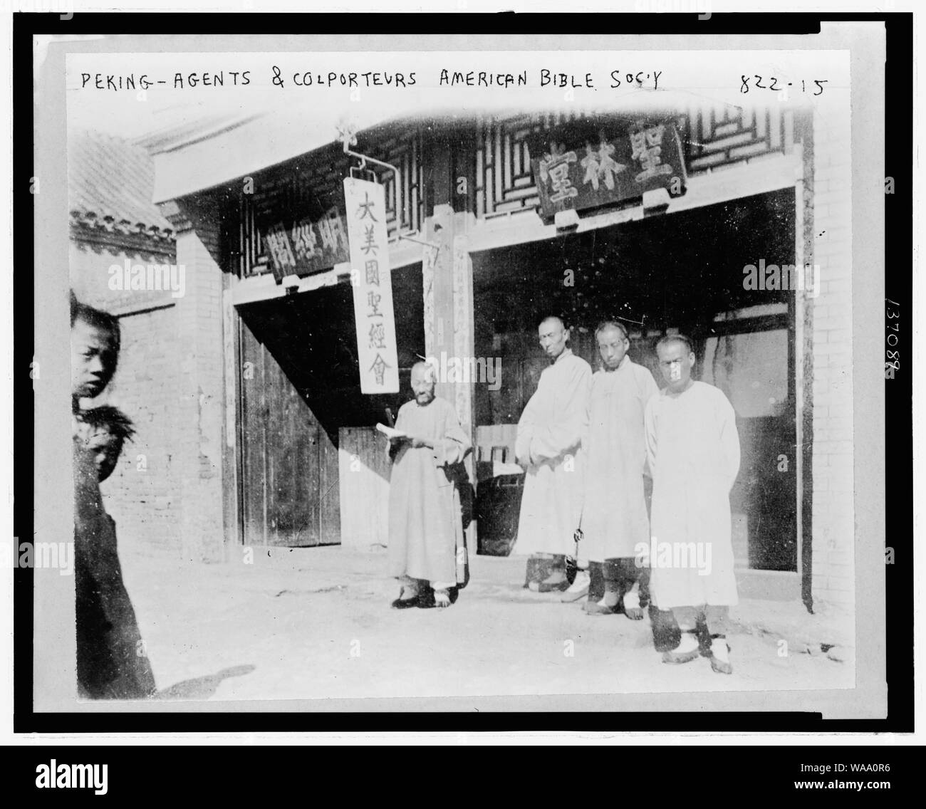 China - Agenten und Colporteurs der American Bible Society Stockfoto