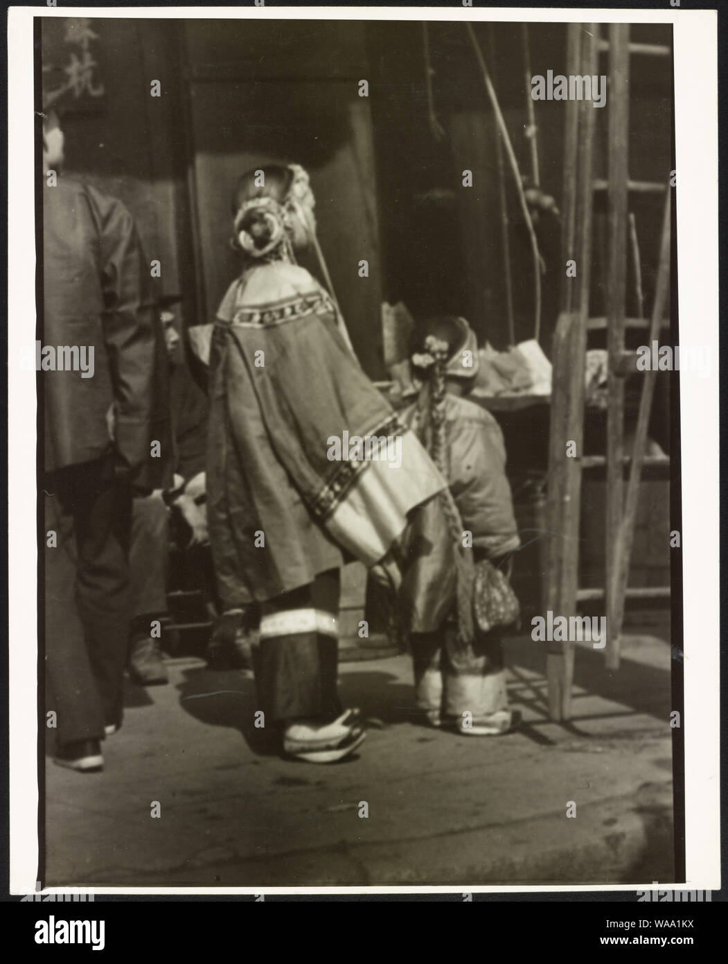 Die chinesisch-amerikanische Frau und Kind, Chinatown, San Francisco Stockfoto