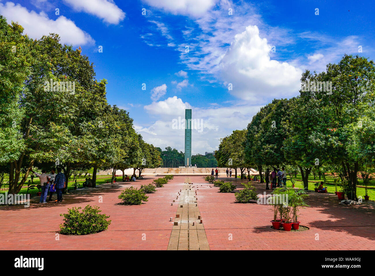 Unabhängige Turm und Kriegsmuseum, Platz der Freiheit, Natur bunt Ansicht (Tag des Sieges, der nationalen Tag, freier Tag, unabhängige Tag) von Shahbagh-Dhaka - Bn Stockfoto