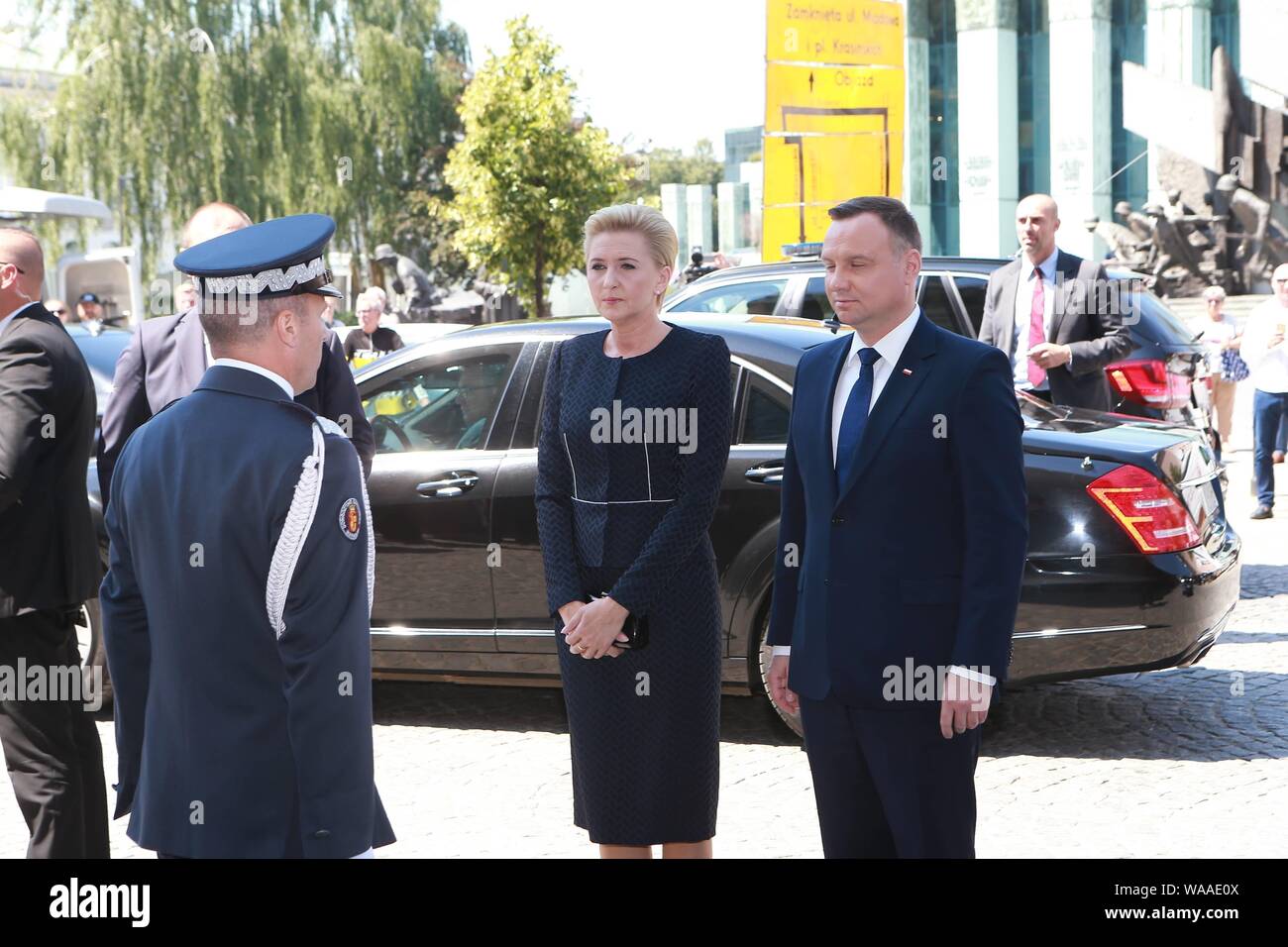 Präsidentenpaar - Andrzej Duda und Agata Duda Stockfoto