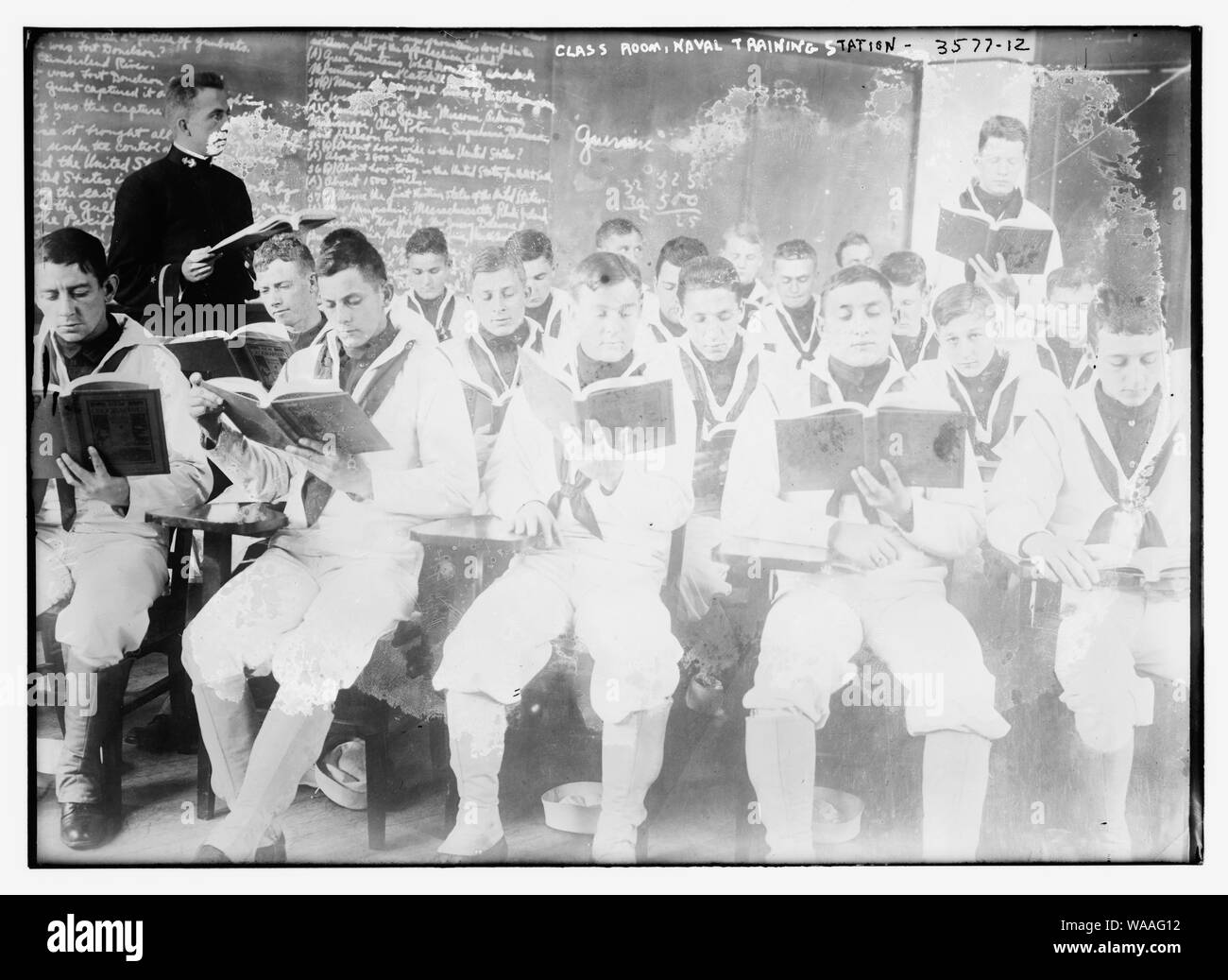 Klassenzimmer, Naval Training Station Stockfoto