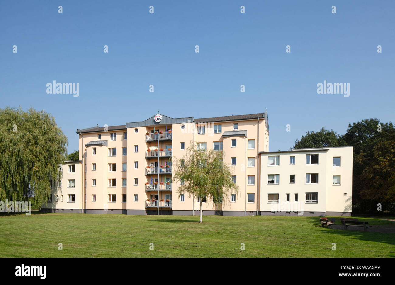 Residenz der AWO, Arbeiterwohlfahrt,, Bremerhaven, Bremen, Deutschland, Europa Stockfoto