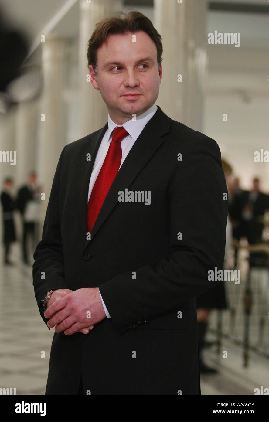 Januar 22, 2009 Warschau, Polen. Im Bild: Andrzej Duda Stockfoto