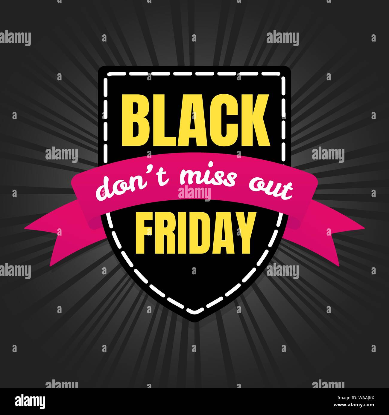 Schwarzer Freitag Verkauf inspiration Poster, Banner oder Flyer Vector Illustration auf dunklem Hintergrund. Stock Vektor