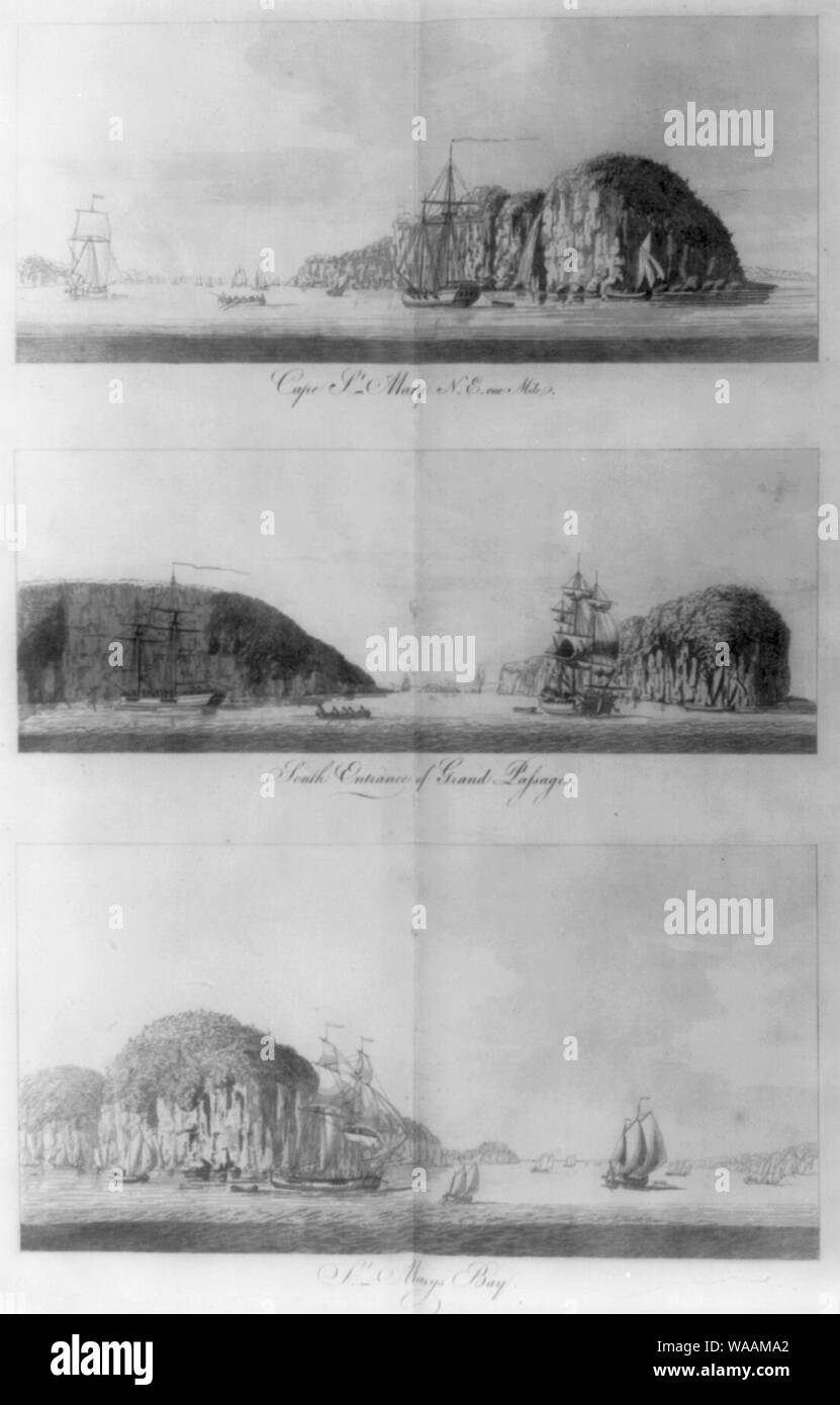 Klippen am Saint Mary Bay, Nova Scotia Stockfoto