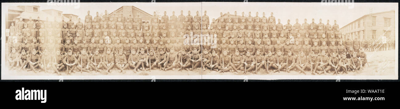 Co.C, 3. Armee composite reg., (Pershing), Kapitän F. H. Strickland, Kom' g Stockfoto