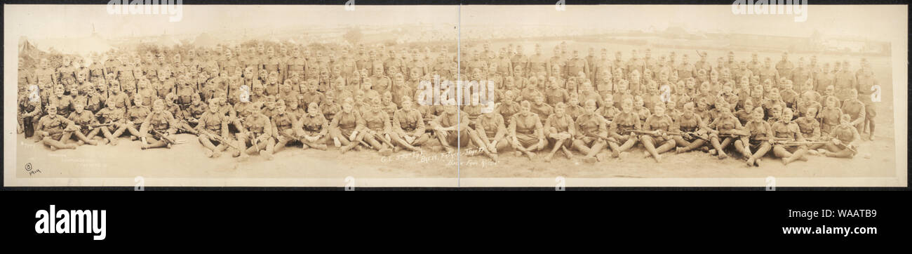 Co. I, 339. Inf., Brest, Frankreich, Juni '19 Zurück aus Russland Stockfoto