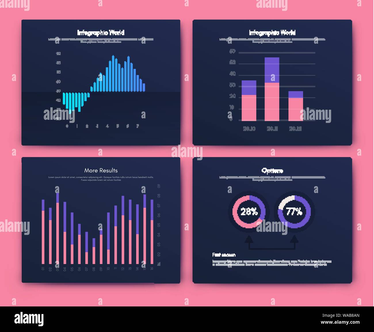 Infografik vektor Broschüre Elemente für business Abbildung Stock Vektor