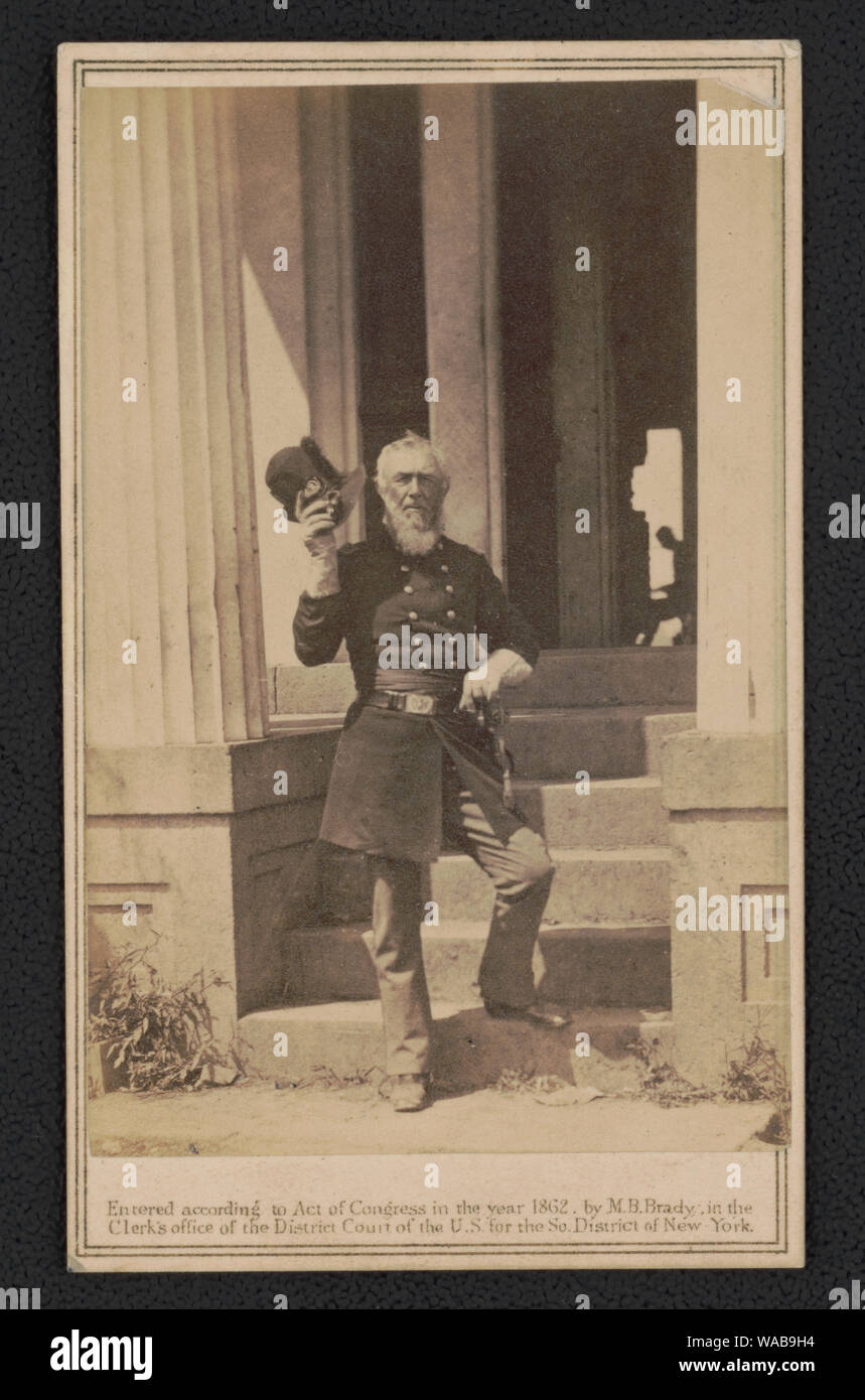Colonel Dixon Stansbury Meilen des 2. regulären Armee Infanterie Regiment in Uniform Stockfoto