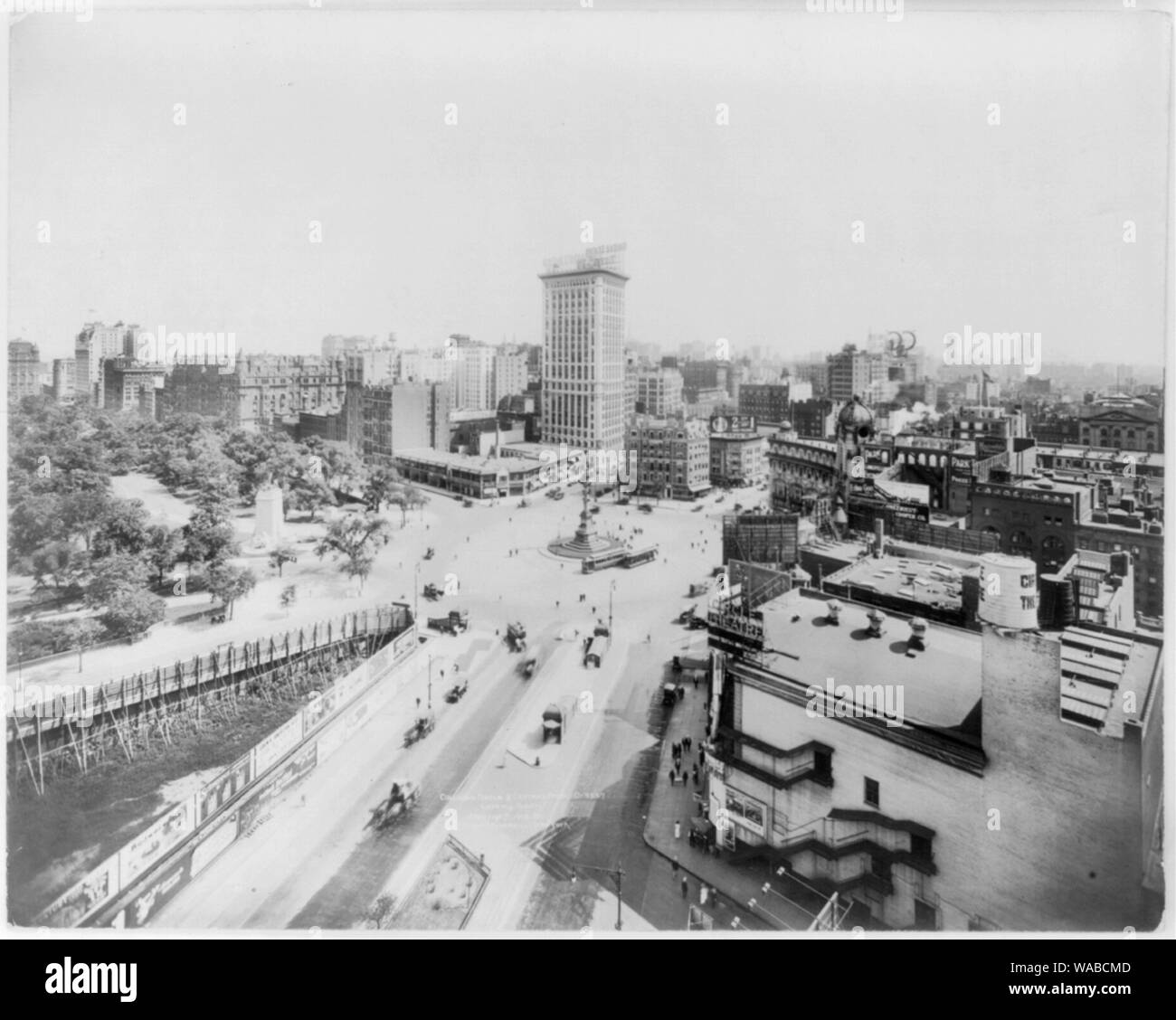 Columbus Circle und Central Park, Blick nach Süden Stockfoto
