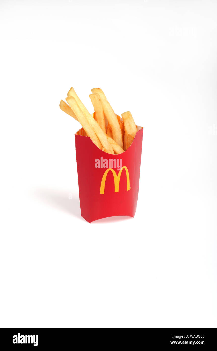 Pommes frites McDonald's Kid's Stockfoto