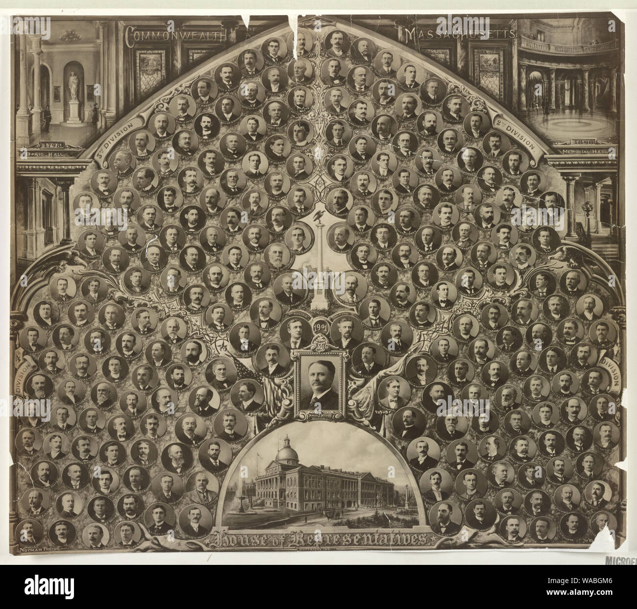 Commonwealth von Massachusetts Repräsentantenhaus Stockfoto