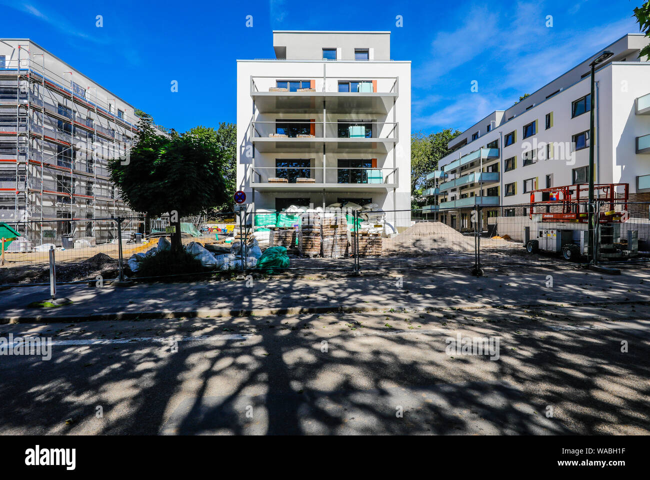 Essen, Ruhrgebiet, Nordrhein-Westfalen, Deutschland - Neubau Eigenschaften. Essen, Ruhrgebiet, Nordrhein-Westfalen, Deutschland - neubauimmobilie Stockfoto